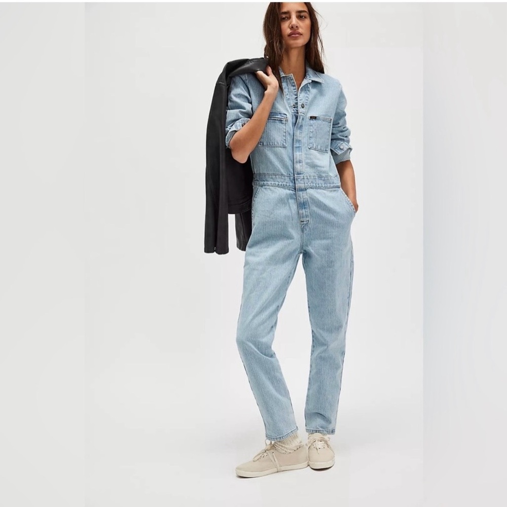 Lee Union-Alls Denim Jumpsuit Small Light Wash